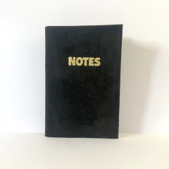 CUADERNITO 9X13 - NOTES - GAMUZA AZUL OSCURO - comprar online