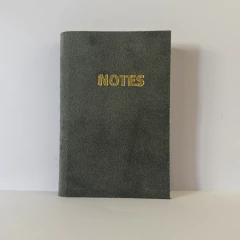 CUADERNITO 9X13 - NOTES - GAMUZA GRIS - comprar online
