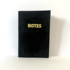 CUADERNITO 9X13 - NOTES - GAMUZA NEGRO - comprar online