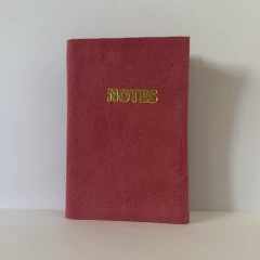 CUADERNITO 9X13 - NOTES - GAMUZA ROSA CHICLE - comprar online