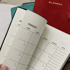 Imagen de PLANNER PERPETUO GAMUZA - 6 MARRÓN 14X21