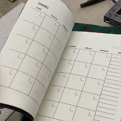 PLANNER PERPETUO GAMUZA - 6 MARRÓN 14X21 - comprar online