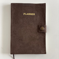 PLANNER PERPETUO GAMUZA - 6 MARRÓN 14X21