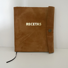 CUADERNO DE RECETAS GAMUZA - 18X20
