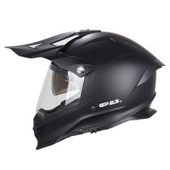 CASCO ENDURO DOBLE VISOR GP23 BUBBA 800 NEGRO MATE - comprar online