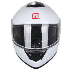 CASCO REBATIBLE DOBLE VISOR GP23 FURIUS BLANCO BRILLO - FRASER MOTOS