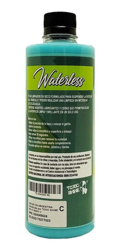 LIMPIADOR EN SECO WATERLESS TOXIC SHINE QUICK DETAILER - comprar online