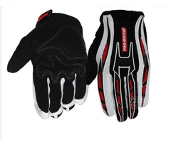 GUANTES PROBIKER MOTOCROSS NEGRO BLANCO ROJO ANTIDESLIZANTES