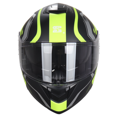 CASCO REBATIBLE DOBLE VISOR GP23 FURIUS AMARILLO FLUO - FRASER MOTOS