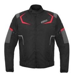 CAMPERA PUNTO EXTREMO GP 23 CP-10 NEGRO, ROJO Y GRIS