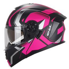 CASCO REBATIBLE DOBLE VISOR GP23 FURIUS 900 ROSA MATE