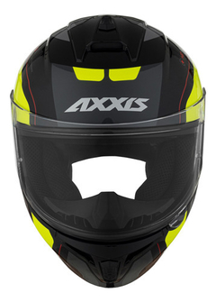 CASCO AXXIS DRAKEN WIND B3 AMARILLO FLUO BRILLO - FRASER MOTOS