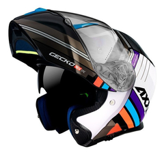 CASCO AXXIS GECKO SV EPIC B7 AZUL BRILLO