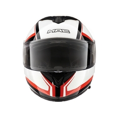 CASCO ROCK STROKE WHI BLACK RED - FRASER MOTOS