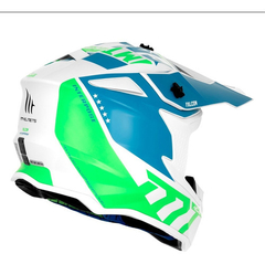 CASCO FALCON INTERPOSE C7 AZUL PERLA BRILLO - tienda online