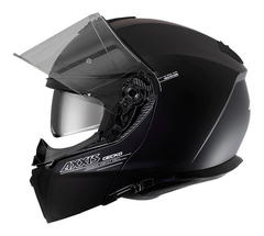 CASCO AXXIS GECKO SV SOLID A1 NEGRO MATE - FRASER MOTOS