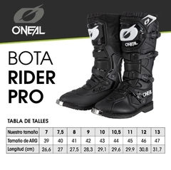Imagen de BOTAS ONEAL RIDER PRO NEGRAS