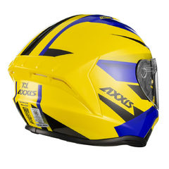 CASCO AXXIS DRAKEN RONIN AMARILLO/AZUL - FRASER MOTOS