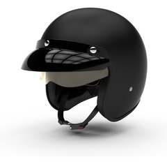 CASCO HAWK 721 CLASSIC NEGRO MATE CON SUN VISOR Y VISERA - comprar online