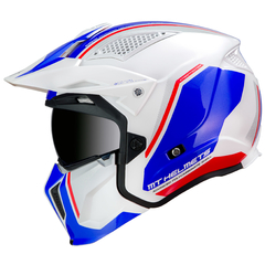 CASCO DESMONTABLE STREETFIGHTER SV TWIN B7 AZUL PERLA BRILLO - comprar online