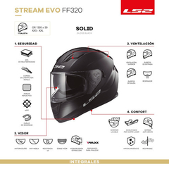 320 EVO MONO NEGRO BRILLO - FRASER MOTOS