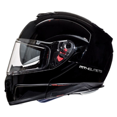 CASCO ATOM SOLID NEGRO BRILLO - comprar online