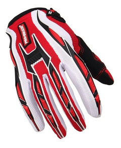 GUANTES PROBIKER MOTO CROSS ROJO BLANCO ENDURO ANTIDESLIZANTE