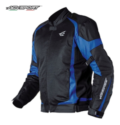 CAMPERA MOTO AGV SPORT BLAST NEGRO Y AZUL