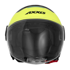 CASCO AXXIS RAVEN SV CYPHER D4 AMARILLO FLUO MATE - comprar online