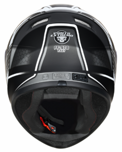 CASCO PUNTO EXTREMO 978 FAST BLANCO NEGRO - FRASER MOTOS