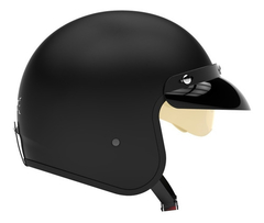 CASCO HAWK 721 CLASSIC NEGRO MATE CON SUN VISOR Y VISERA - FRASER MOTOS