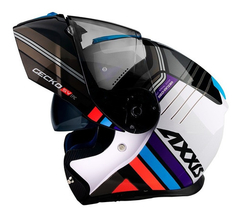 CASCO AXXIS GECKO SV EPIC B7 AZUL BRILLO en internet