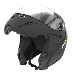 CASCO HAWK RS5 FLIP UP REBATIBLE NEGRO BRILLO