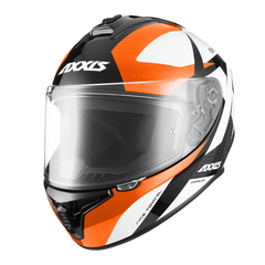 CASCO AXXIS DRAKEN X-ROAD B5 NEGRO/BLANCO/NARANJA BRILLO - comprar online