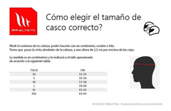 CASCO WOLF DS ROADRUNNER C7 AZUL MATEY NARANJA FLUO - comprar online