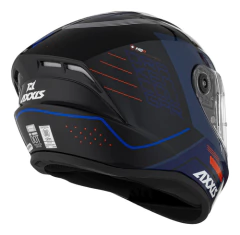 CASCO AXXIS DRAKEN COUGAR B7 AZUL BRILLO - comprar online
