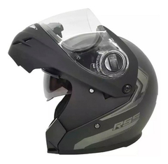 CASCO HAWK RS5 VECTOR REBATIBLE DOBLE VISOR NEGRO MATE - comprar online