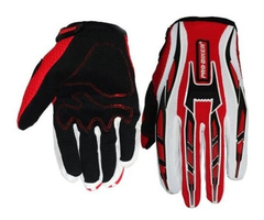 GUANTES PROBIKER MOTO CROSS ROJO BLANCO ENDURO ANTIDESLIZANTE - comprar online