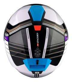 CASCO AXXIS GECKO SV EPIC B7 AZUL BRILLO - tienda online