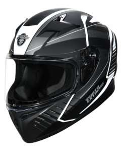 CASCO PUNTO EXTREMO 978 FAST BLANCO NEGRO