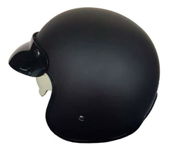 CASCO HAWK 721 CLASSIC NEGRO MATE CON SUN VISOR Y VISERA - comprar online