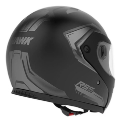 CASCO HAWK RS5 VECTOR REBATIBLE DOBLE VISOR NEGRO MATE - FRASER MOTOS