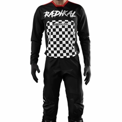 CONJUNTO MX MOTOCROSS RADIKAL CONCEPT FACTORY FLAG NEGRO