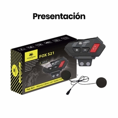 MANOS LIBRES PARA MOTOCICLISTAS FOX S21 FOXCOMM en internet