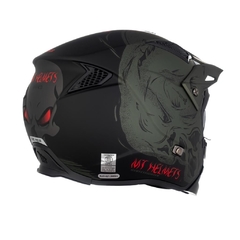 CASCO DESMONTABLE STREETFIGHTER A6 VERDE MATE - FRASER MOTOS