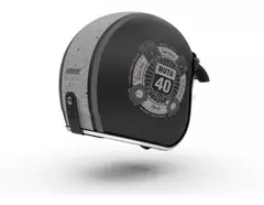 Imagen de CASCO HAWK 721 RUTA 40 NEGRO MATE CON SUN VISOR Y VISERA