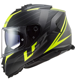 CASCO LS2 800 STORM NERVE NEGRO AMARILLO