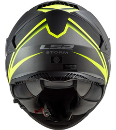 CASCO LS2 800 STORM NERVE NEGRO AMARILLO - FRASER MOTOS