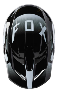 Imagen de CASCO FOX V1 LEED NEGRO BLANCO BRILLO