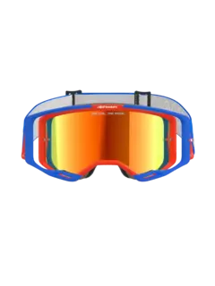 ANTIPARRAS ALPINESTARS VISION 8 WORDMARK AZUL NARANJA ESPEJADO ROJO - comprar online